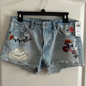Abercrombie & Fitch Harper Low Rise Denim Shorts